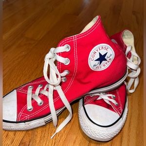 Red High Top Converse